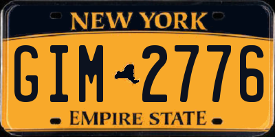 NY license plate GIM2776