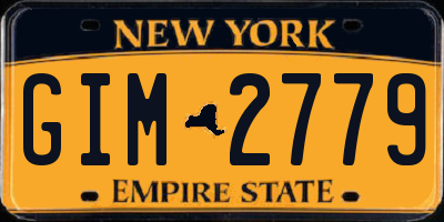 NY license plate GIM2779