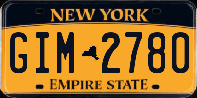 NY license plate GIM2780