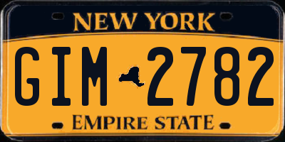 NY license plate GIM2782