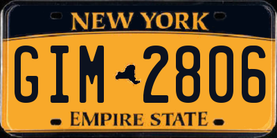NY license plate GIM2806