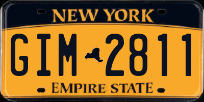 NY license plate GIM2811