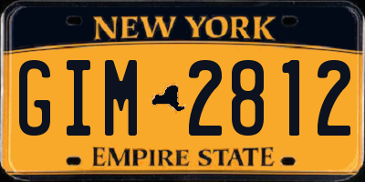 NY license plate GIM2812