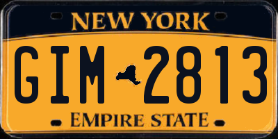 NY license plate GIM2813