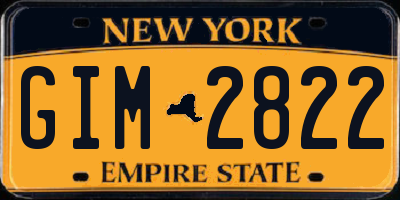 NY license plate GIM2822