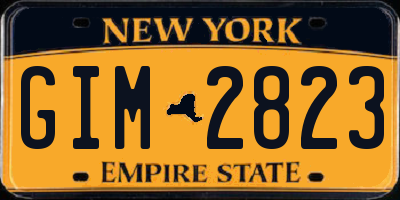 NY license plate GIM2823