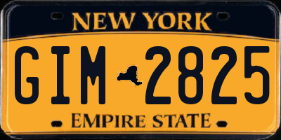 NY license plate GIM2825