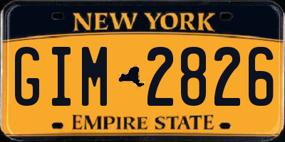 NY license plate GIM2826