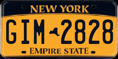 NY license plate GIM2828