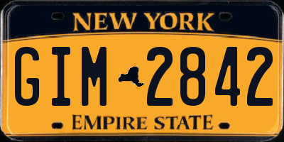 NY license plate GIM2842