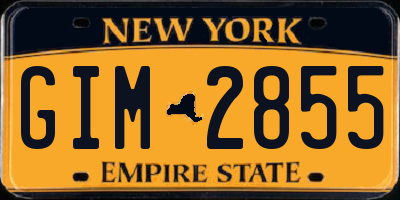 NY license plate GIM2855