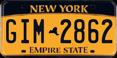 NY license plate GIM2862