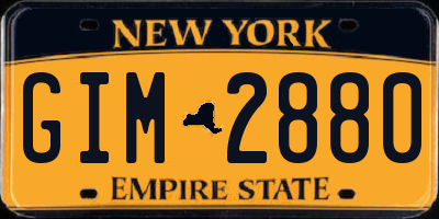 NY license plate GIM2880