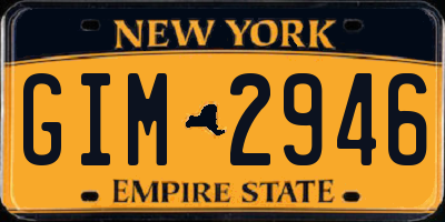 NY license plate GIM2946