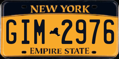 NY license plate GIM2976