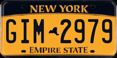 NY license plate GIM2979