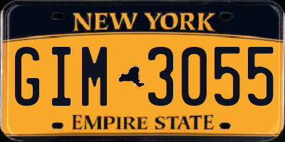 NY license plate GIM3055