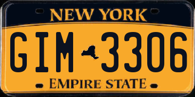 NY license plate GIM3306
