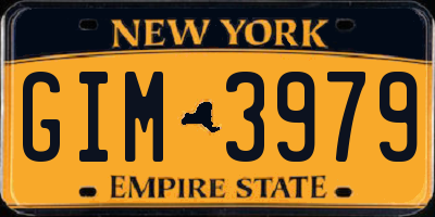 NY license plate GIM3979