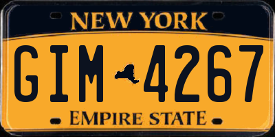 NY license plate GIM4267