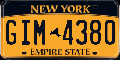 NY license plate GIM4380