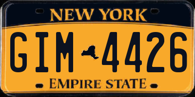 NY license plate GIM4426