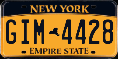 NY license plate GIM4428