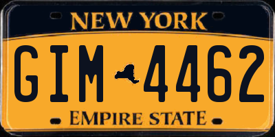 NY license plate GIM4462