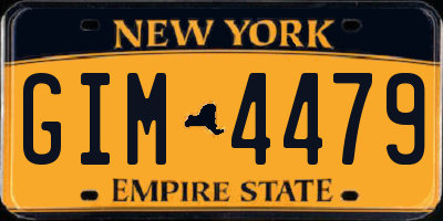 NY license plate GIM4479