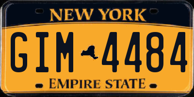 NY license plate GIM4484