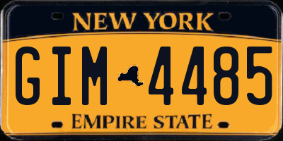 NY license plate GIM4485