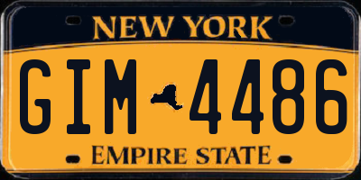 NY license plate GIM4486