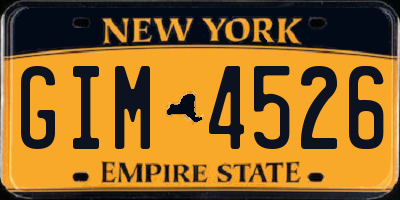 NY license plate GIM4526