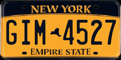 NY license plate GIM4527