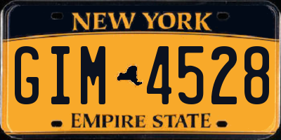 NY license plate GIM4528