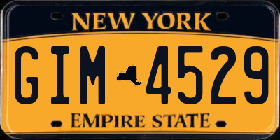 NY license plate GIM4529