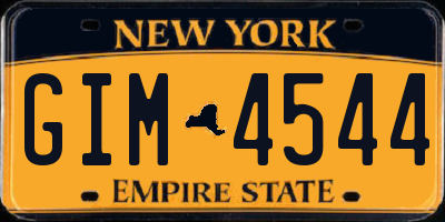NY license plate GIM4544