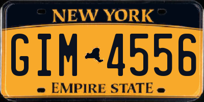 NY license plate GIM4556