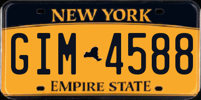 NY license plate GIM4588