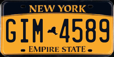 NY license plate GIM4589