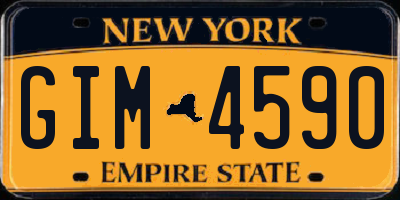 NY license plate GIM4590