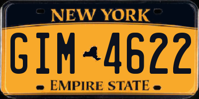NY license plate GIM4622