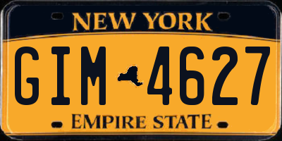 NY license plate GIM4627