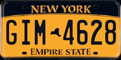 NY license plate GIM4628