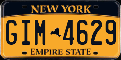 NY license plate GIM4629