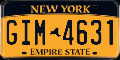 NY license plate GIM4631