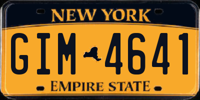 NY license plate GIM4641