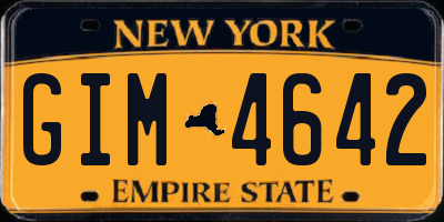 NY license plate GIM4642
