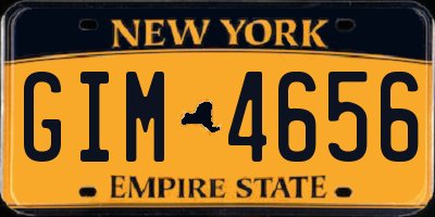 NY license plate GIM4656