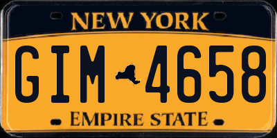 NY license plate GIM4658